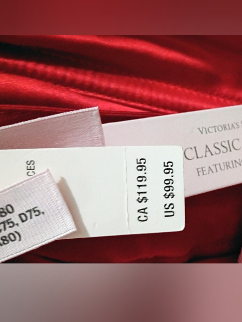 NWT- Victoria's Secret Red Satin Corset Bustier Only - Picture 3 of 5
